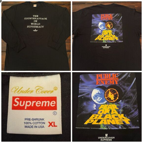 Supreme UNDERCOVER Public Enemy Counterattack L/S Tee Shirt